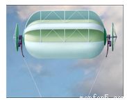 悬浮高空的能源革命 探秘圆柱形气球状风力发电机